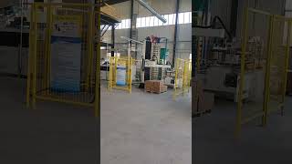 Automatic Palletizer Machine for Box Bag buckets Stacking Rice Cement Wood Pallets Robot Palletizer [upl. by Norvun]