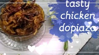 Easy tasty  chicken dopiaza  homemade [upl. by Hollington172]