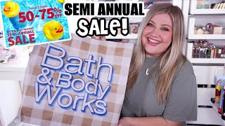 HUGE BATH amp BODY WORKS SUMMER SALE HAUL SO MUCH 75 OFF [upl. by Hamer]