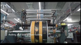 How to produce side gusset bags [upl. by Leirum]