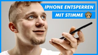 iPhone entsperren mit Stimme und ohne Code  Auch mit Maske ✅ [upl. by Lybis]