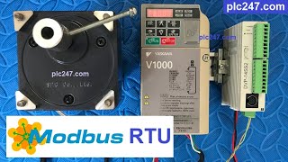 DVP 14SS2 quotModbus RTUquot Yaskawa V1000 VFD [upl. by Justen]