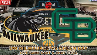 6 UW Milwaukee vs 3 Green Bay Horizon League Tournament Quarterfinals Live Game Cast amp Chat [upl. by Mcintosh312]