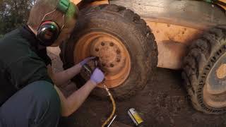 Changing skid steer tires [upl. by Dahcir570]