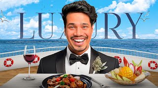 I BOOKED A LUXURY CRUISE DINNER IN THAILAND 🤑 [upl. by Virgie]