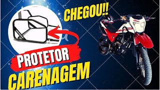 CHEGOU PROTETOR DE CARENAGEM TRASEIRO BROS 160 [upl. by Aehcsrop]