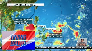 PAGASA – Dalawang LPA namataan sa loob ng PAR  Weather update today as of  Unang Balita [upl. by Ysirhc]