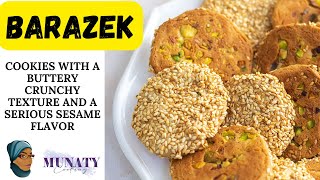 Barazek Sesame Cookies  Traditional Syrian Cookies  You Wont Stop Eating These Cookies [upl. by Nacnud]