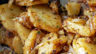 Cast Iron Fried Potatoes And Onions Kielbasa Recipe [upl. by Adele]