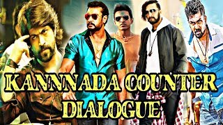 Kannada counter dialogue DJ song  yash darshan dhruva sarja kiccha sudeep dialogues songs [upl. by Roberta]