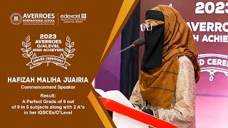 Hafizah Maliha Juairia  High Acheiver iGSCEs O’Level 2023 [upl. by Llamaj776]