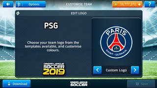 How To Import PSG Logo And Kits In Dream League Soccer 2019 [upl. by Taggart]