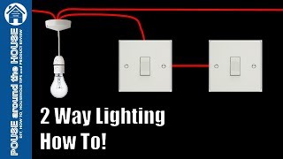 How to wire a 2 way light switch 2 way lighting explained Light switch tutorial [upl. by Lorenz]