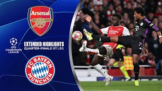 Arsenal vs Bayern Extended Highlights  UCL QuarterFinals 1st Leg  CBS Sports Golazo [upl. by Okram879]