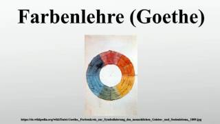 Farbenlehre Goethe [upl. by Arlo704]