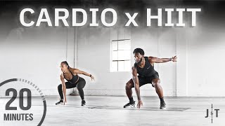 20 Minute Full Body Cardio HIIT Workout NO REPEAT [upl. by Ecenahs564]