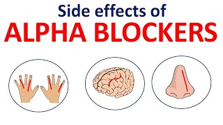 Alpha blocker side effects in easy way  Prazosin Terazosin Tamsulosin [upl. by Pardo]