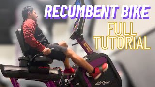 Planet Fitness Recumbent Bike TUTORIAL  HOW TO USE [upl. by Rexer]