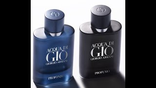 ACQUA DI GIO PROFUMO VS PROFONDO RESEÑA ESPAÑOL armani acquadigio profumo profondo [upl. by Kirad]