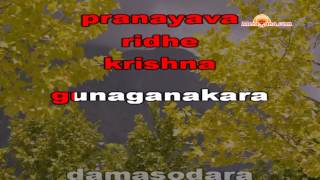 Karaoke of Jaya Janardana Krishna Radhika Pathe by MeraGanacom [upl. by Navnod301]