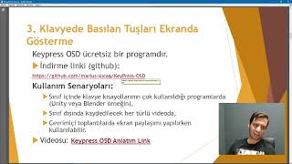 5 Fareyi ve Klavyede Basılan Tuşları Ekranda Gösterme  Kullanım Senaryoları [upl. by Schroer453]