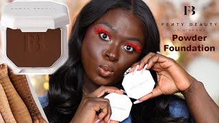 Fenty Beauty Soft Matte Powder Foundation Showcase  Swatches  OHEMAA [upl. by Grevera]