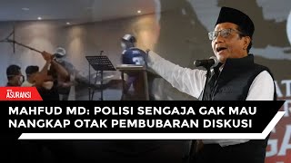 Mahfud MD Orang Bawa Narkoba di Laut Saja Bisa Tahu Apalagi Cuma Otak Pembubaran Diskusi [upl. by Acinorrev]