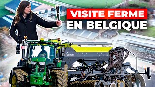 Je VISITE une FERME laitière NEUVE en BELGIQUE 🐄 🚜 [upl. by Myrtie755]