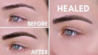 Microblading Experience  Before amp After  10 Day Healing Process [upl. by Alohs]