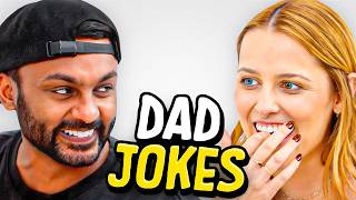 Dad Jokes  Dont laugh Challenge  Sath vs Kat  Raise Your Spirits [upl. by Hsitirb]