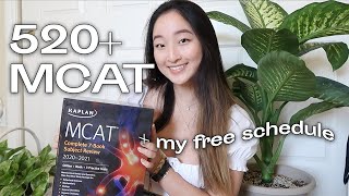 How I Scored 520 on the MCAT  My Study Schedule amp Templates [upl. by Arvo]