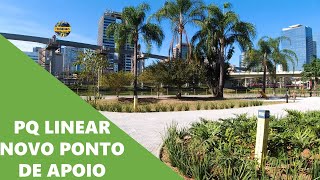 PARQUE LINEAR AS MARGENS DO RIO PINHEIROS GANHA MAIS UM ESPAÃ‡O DE LAZER E APOIO AO CICLISTA [upl. by Kerwinn]