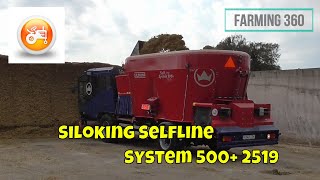 Siloking SelfLine System 500 2519 self propelled feeder in action [upl. by Yemorej]