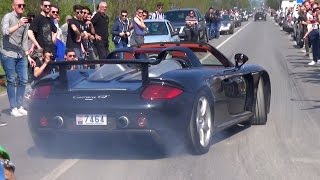 Launch Controls Accelerations amp Burnouts  Cars amp Coffee Italy Brescia 2017 [upl. by Darce492]