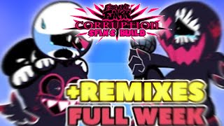 Funkin Corruption SFins Build V5  SPOOKY KIDS vs EVIL BF FULL RECREATED WEEK  REMIXES [upl. by Emelin323]