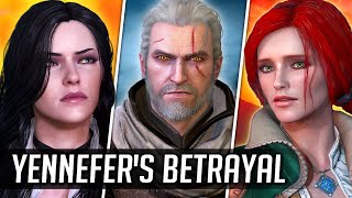 Witcher 3 Deleted Ending  Yennefer Betrays the Lodge  REDkit Restoration [upl. by Amann935]