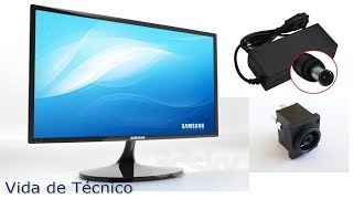 Monitor Samsung sa300 não liga Trocando Conector [upl. by Cynthla]