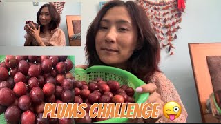 Red Plum challenge Alu Bukhara food fly foodie [upl. by Narot]