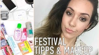 FESTIVAL TIPPS amp MAKEUP DROGERIE I ESSENTIALS I GET READY WITH ME [upl. by Tertia]