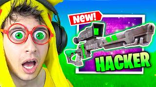 Reto Sólo Sniper HACKEADO ⛔ imposible 😭  Fortnite [upl. by Dnomar]