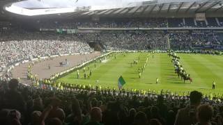 Amazing Hibs Fans Best Sunshine on Leith Scottish cup final 2016 [upl. by Hagood]