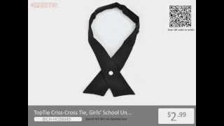 TopTie CrissCross TieGirls School Uniform Cross Tie from Opentipcom [upl. by Kunkle]