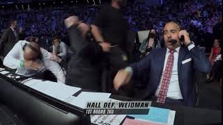 Crazy Reaction Of Commentators While Chris Weidman Broke His leg [upl. by Cirdec578]