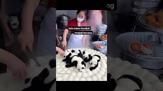 bolu kukus ini berubah menjadi panda dangdut music storywa shotrs [upl. by Ainod]