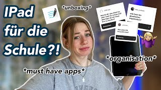 IPad für die Schule 🤷🏼‍♀️ unboxing apps Vor und Nachteile Goodnotes  jennybelly [upl. by Blank]