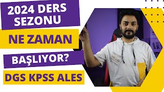 2024 DGS KPSS ALES SEZONU NE ZAMAN BAŞLIYOR NE ZAMAN DERS ÇALIŞALIM [upl. by Ingar]