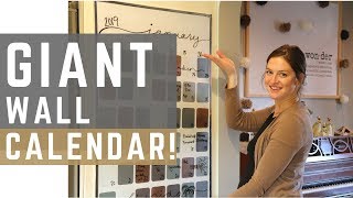 How I Plan and Schedule my Life  DIY Wall Calendar [upl. by Fraser]