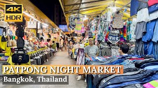 BANGKOK Patpong Night Market quotShopping amp Eating Your Way Through Nightlifequot  Thailand 4K HDR [upl. by Clarence]