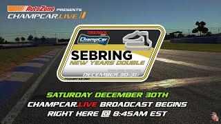 TireRackcom ChampCar Endurance Series®  Sebring New Years Double  Saturday Race [upl. by Zennas998]