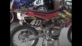 honda crf 100 walk aroundstart up [upl. by Ahsinik]